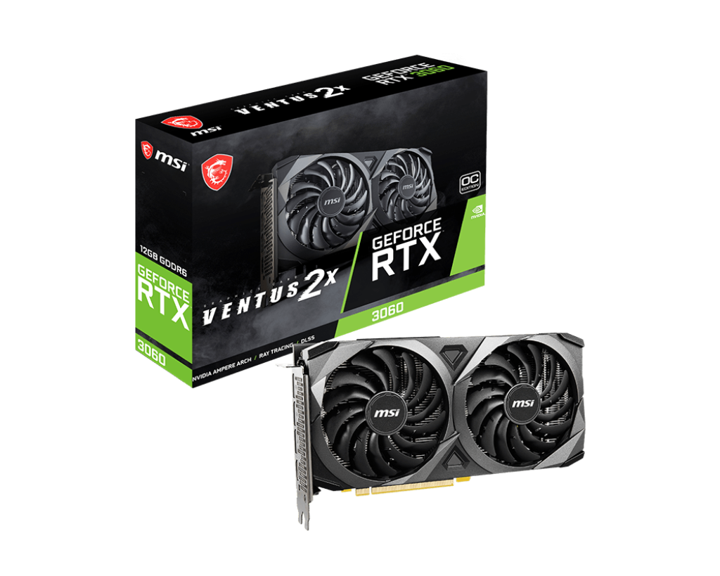 Видеокарта MSI NVIDIA GeForce RTX 3060 VENTUS 2X (GeForce RTX 3060 VENTUS 2X 12G)