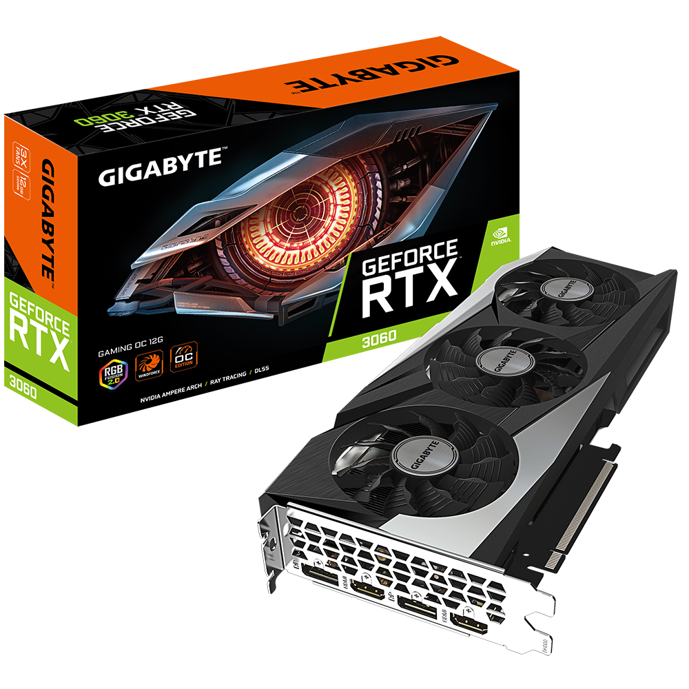 Видеокарта Gigabyte GeForce RTX 3060 GAMING OC 12G (rev. 2.0)