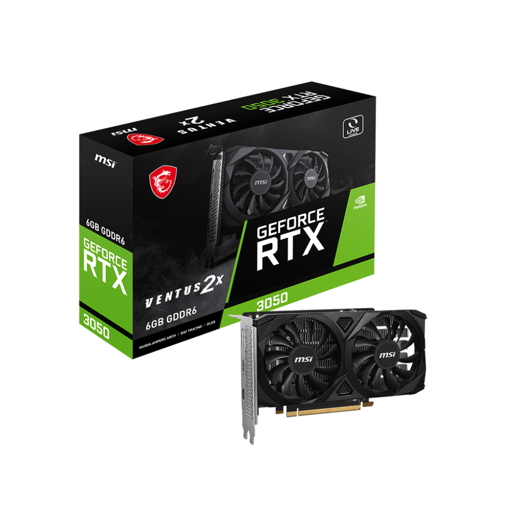 Видеокарта MSI GeForce RTX 3050 VENTUS 2X E 6G